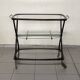 Cesare Lacca 1950 Italian Bar Cart with Brass Wheels
