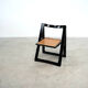 Set of eight folding dining chairs designed by Aldo Jacober for Alberto Bazzani