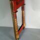 Restoration period mirror 1830 patinated gilded carved wood 48x33 cm