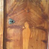 Pitch pine tiered desk