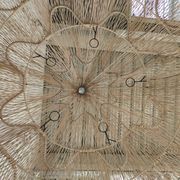 Huge rattan suspension in the shape of a corolla H:1m; D: 1m50