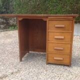 Vintage desk from the 1950s, medium oak