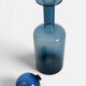 Scandinavia Modern Otto Bauer for Holmegaard Blue Glass Bottle Decanter