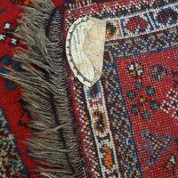 Good quality old oriental rug 100x73cm in red color