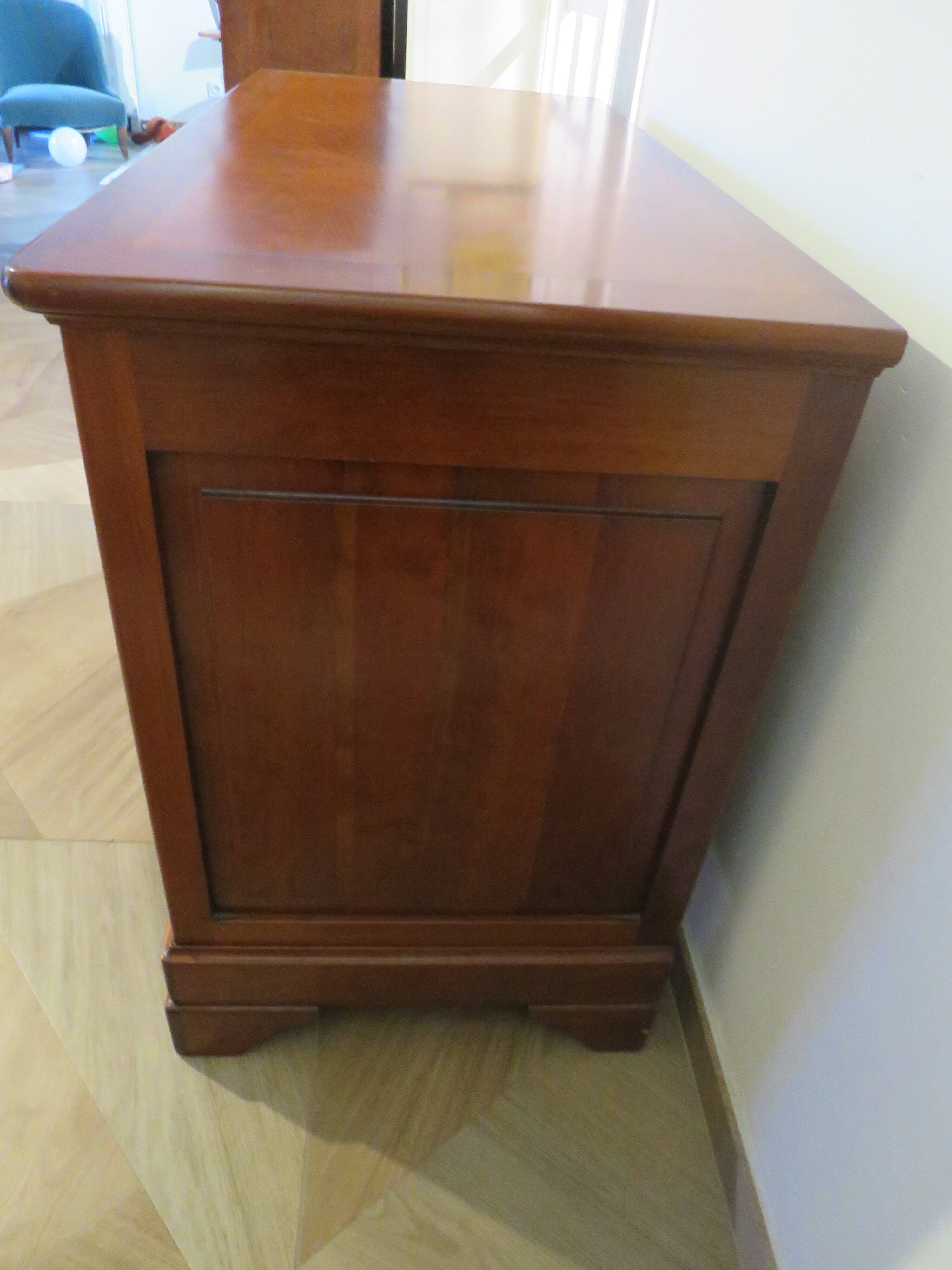 Antique - chest of drawers - 4 drawers - solid wood - cherry