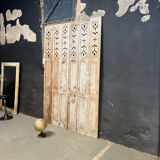 Old shutters in patinated chene