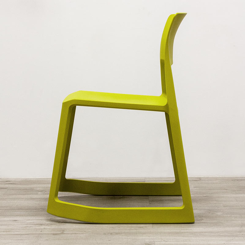 Vitra tip ton yellow-green reclining chair