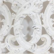 Rocaille style headboard, in carved and lacquered wood. Circa 1900.