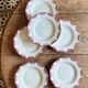 Set of 6 vintage porcelain deep plates