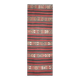 1970s Turkish Oushak handmade wool cotton red kilim runner 71x202