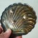 Art Deco Shell Pocket Bowl in Patinated Silver and Satin Glass from the 1930s