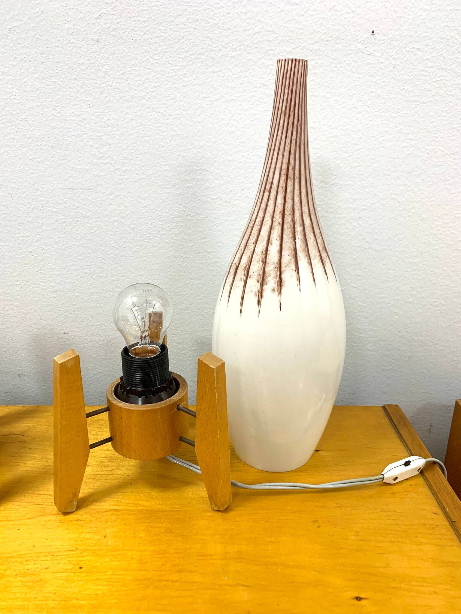 Mid-century retro vintage Czechoslovak table lamps, 1960s – set of 2