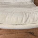 Pulkka armchair by Ilmaria Lappalainen and its ottoman