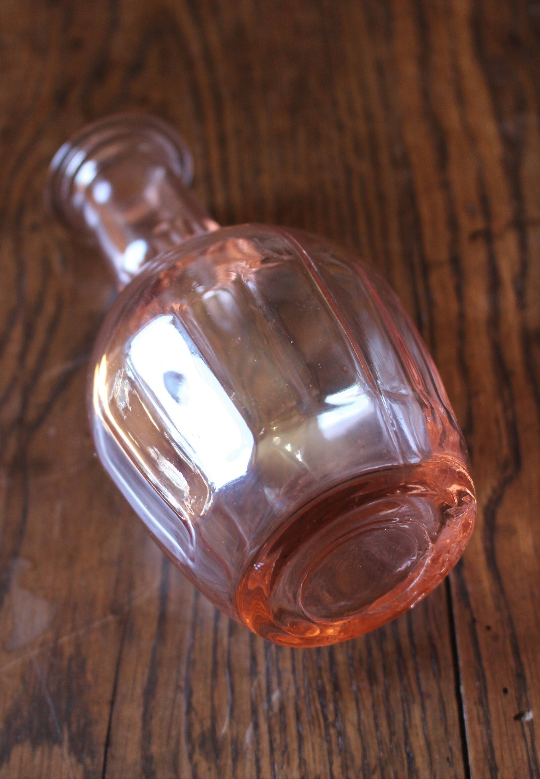 Pink glass vase Soliflore rosaline