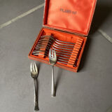 Set of silver-plated cake forks