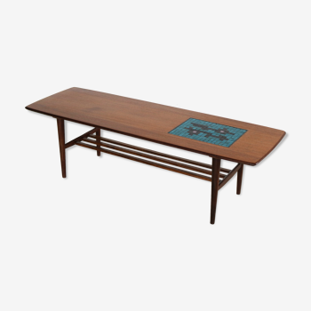 Vintage teak coffee table by wébé, van teeffelen