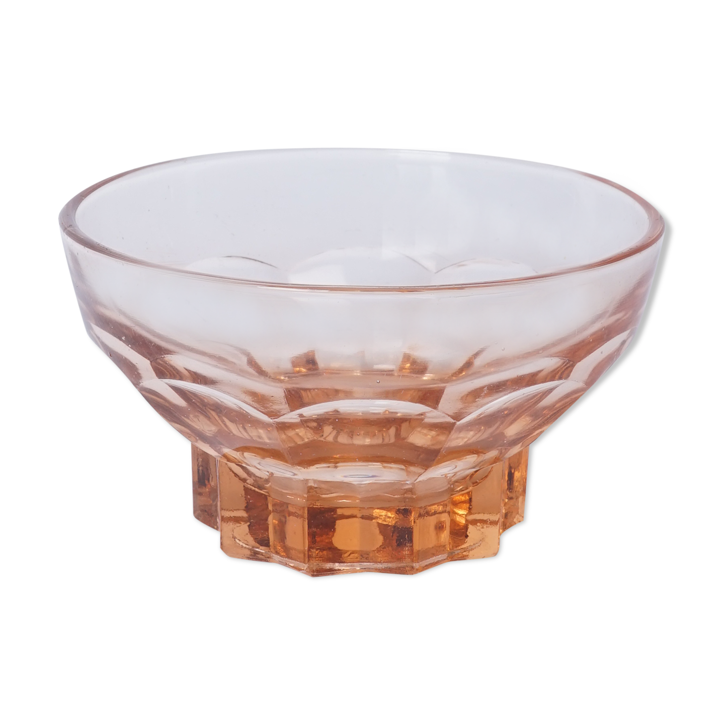 Orange glass saucer