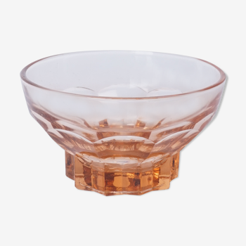 Soucoupe en verre orangée