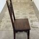 6 Alsatian chairs from the 19th century – carved wood – interlaced decoration