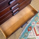 Vintage wooden architect's professional furniture