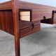 Old Danish Scandinavian desk in rosewood veneer designed by Christian Linneberg