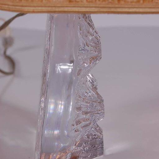 1970s Glass table lamp by Daum, France