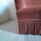 Sofa bench velvet peach