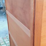 Vintage cabinet from the 50s in solid oak with compass feet