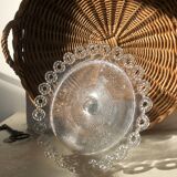 Moulded glass compotier