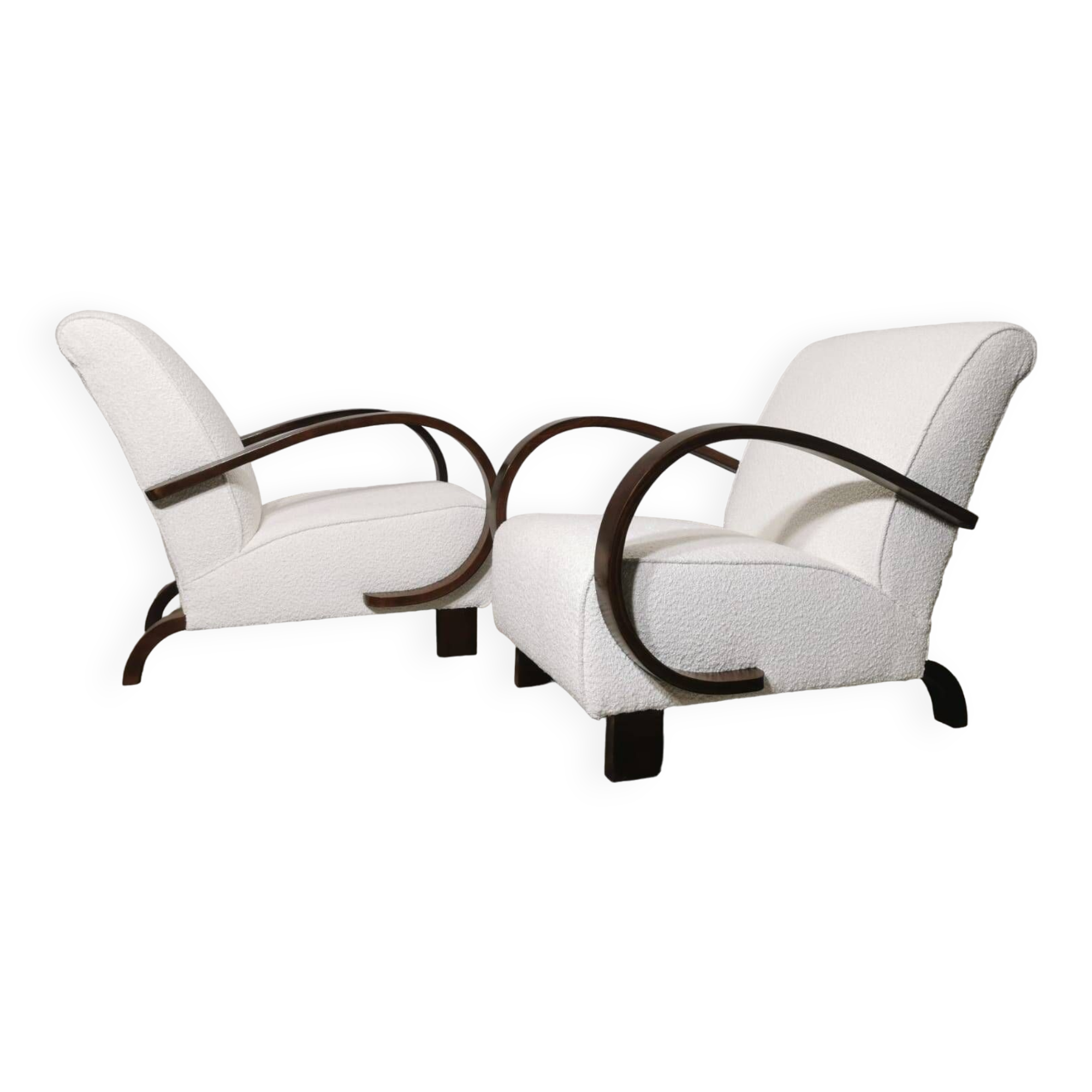 Armchairs by Jindrich Halabala, 1940s