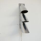 Italian mid-century three tube directional wall light