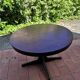 Round table with extension Baumann central foot 1970