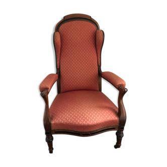 Voltaire Chair with Ears and Wheels