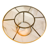 Table en laiton style Gabriella Crespi, Italie circa 1970