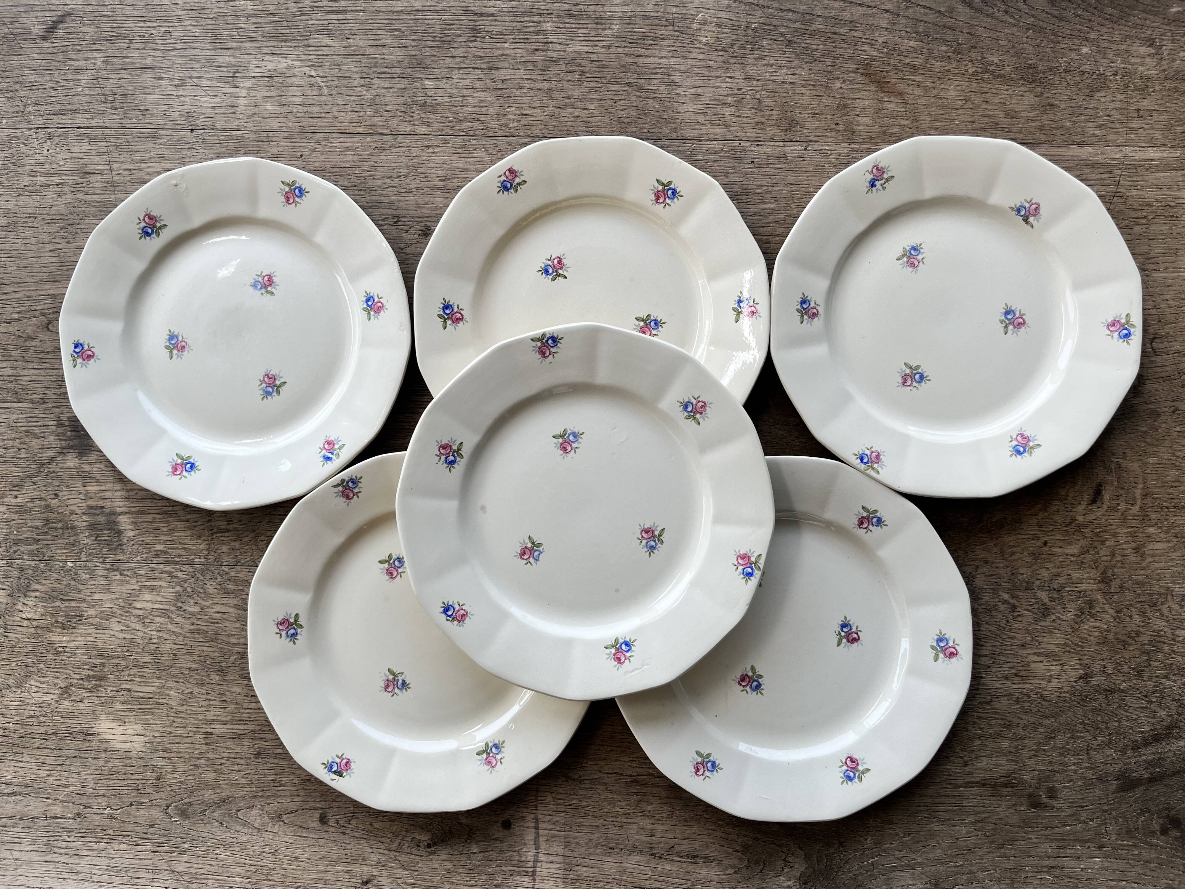 6 plates Sarreguemines Digoin