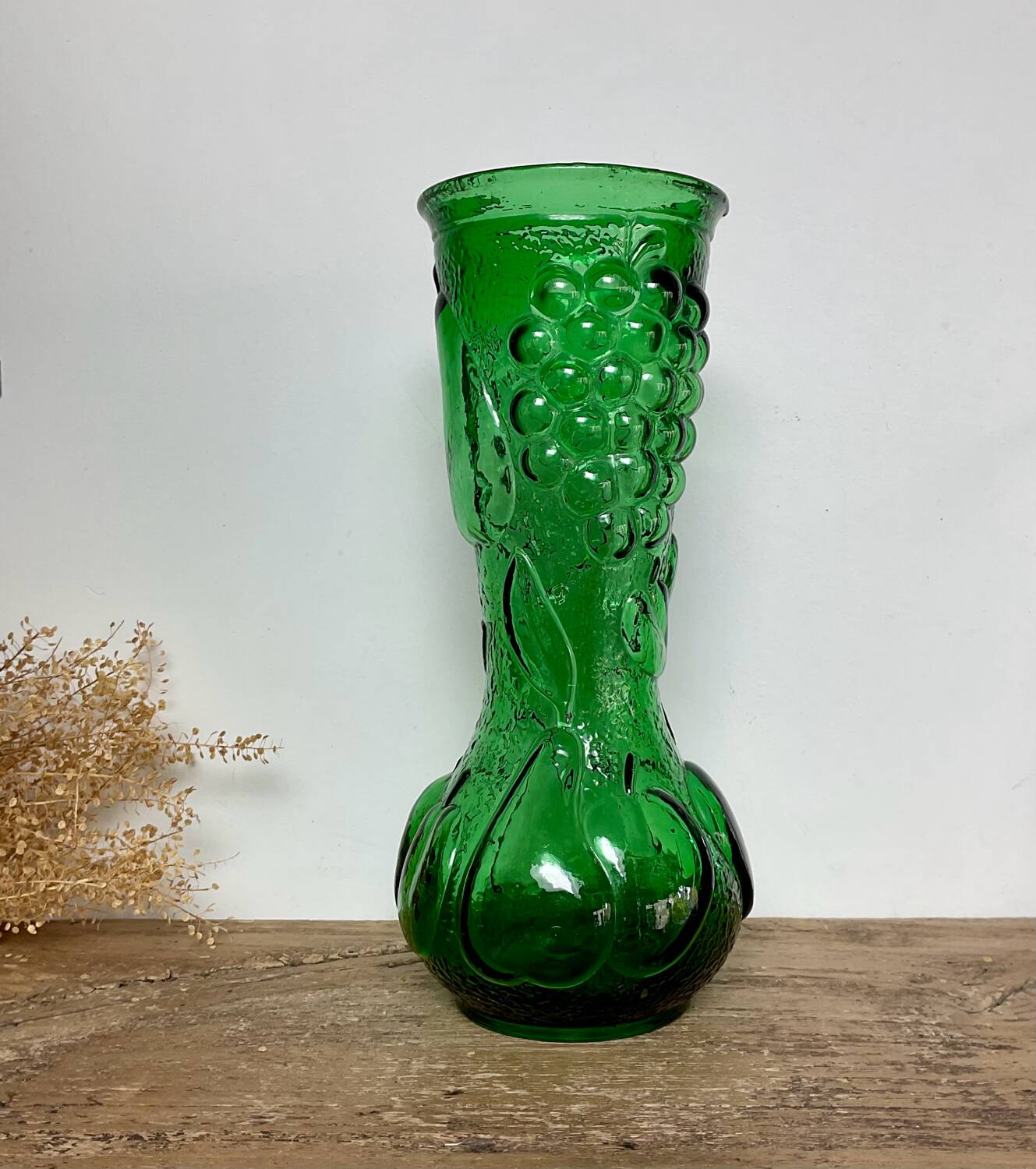 Glass vase "fruits" made in Italy