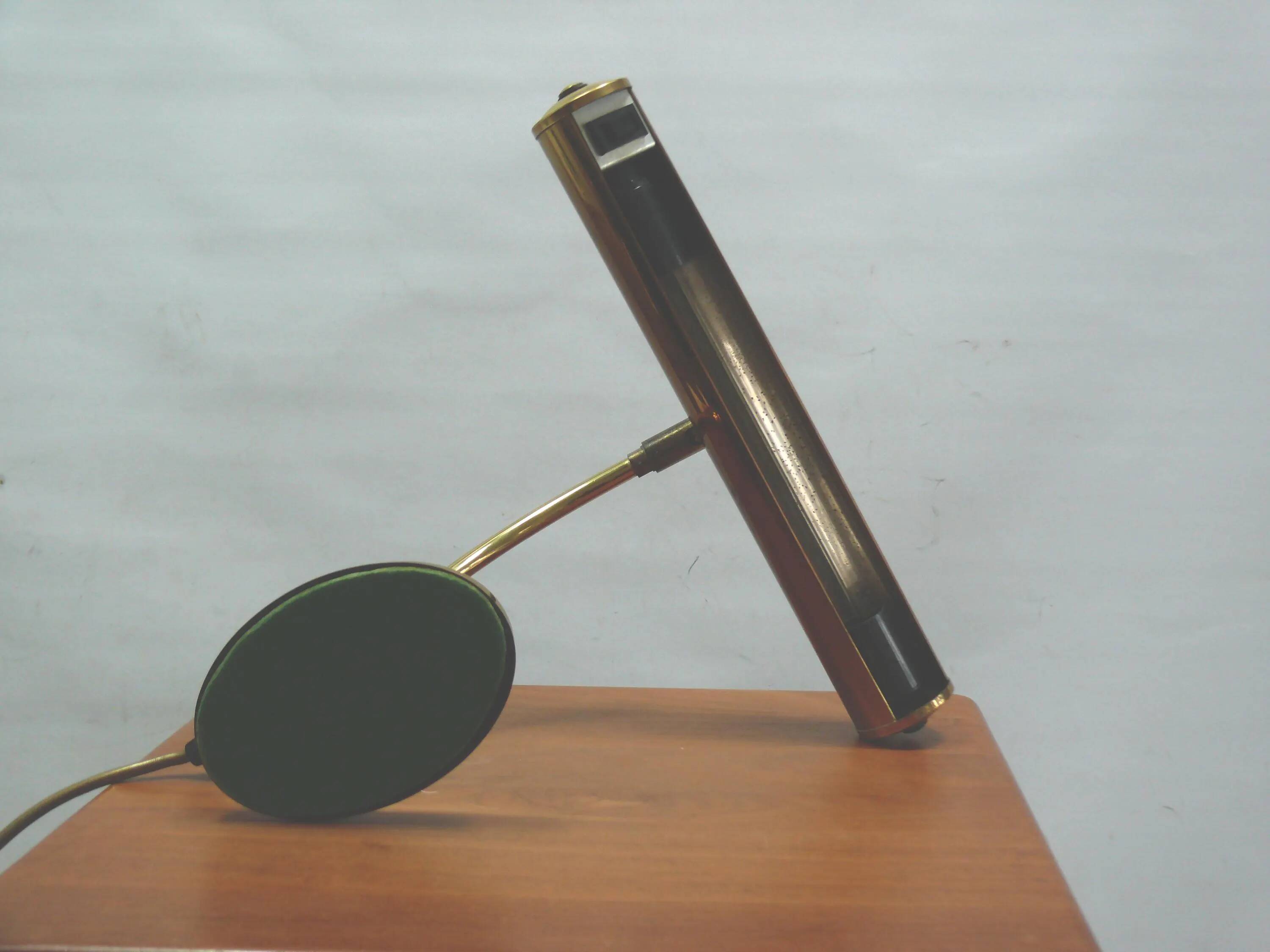 Large brass piano lamp, Pfäffle, 1960s