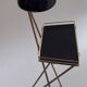 Cendrier de salon vintage, sur pieds