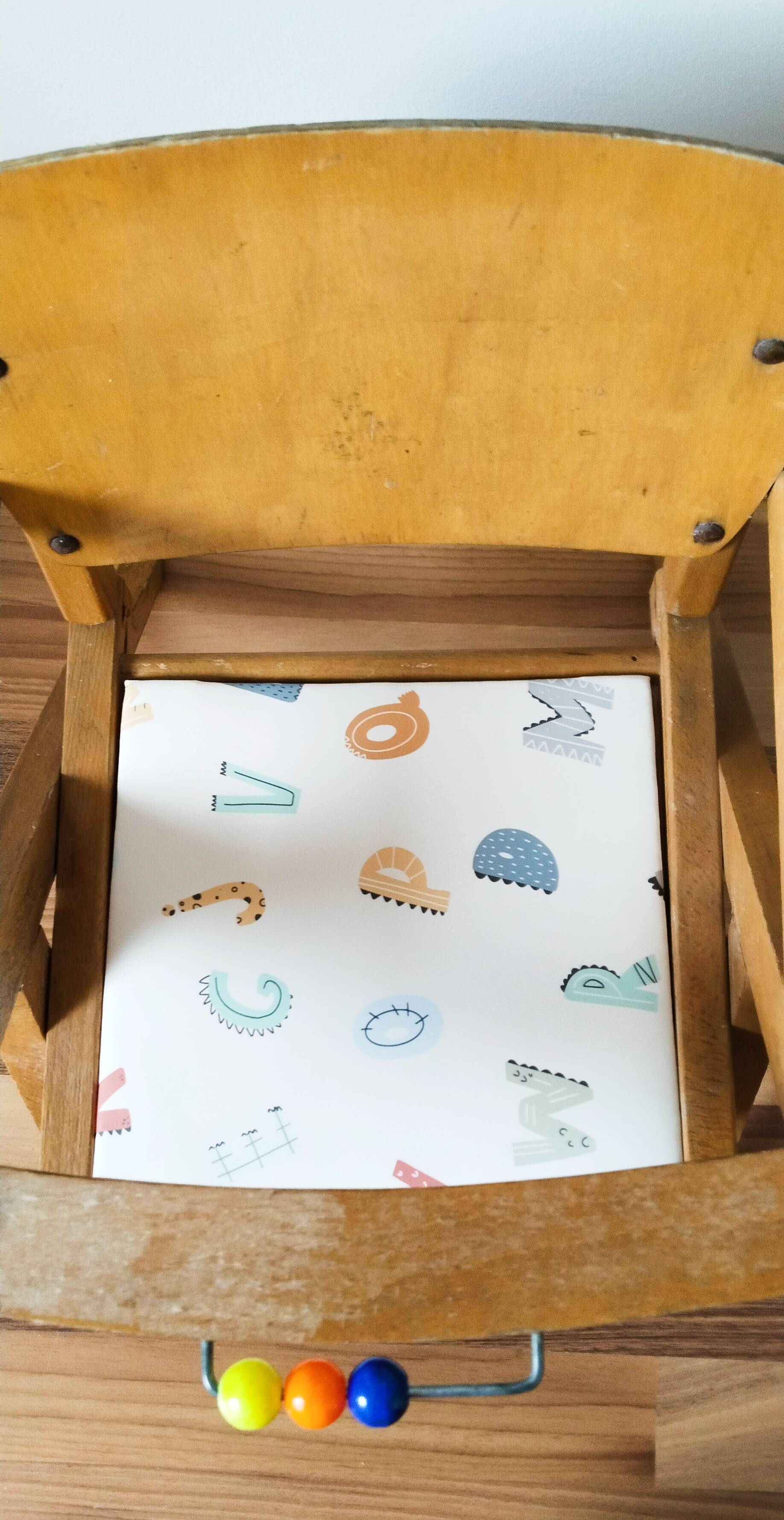 Potty chair, wooden armchair for children, Baumann style