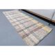 Vintage Turkish Hand-Knotted Wool Cotton White Kilim Runner Rug 75x208
