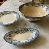 Series of 3 dishes Iron Earth