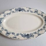 Large long iron earth dish, Salins R&A Mignon model, early 20th century