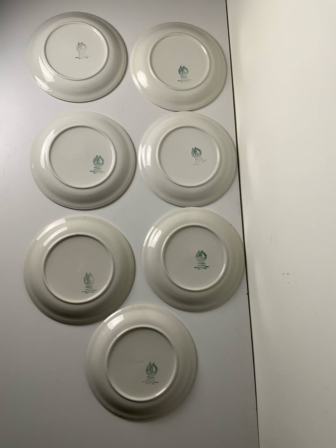 Vintage plates from the 1980s