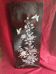 Ancient asian lacquered panel with mother-of-pearl inlay