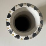 Large André Hourellou Quimper vintage candle holder