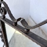 Brutalist wrought iron mirror 1940