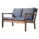 Vintage ge265 oak sofa by hans j. wegner and getama, denmark 1960s