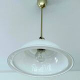 Art Deco pendant lamp, brass glass