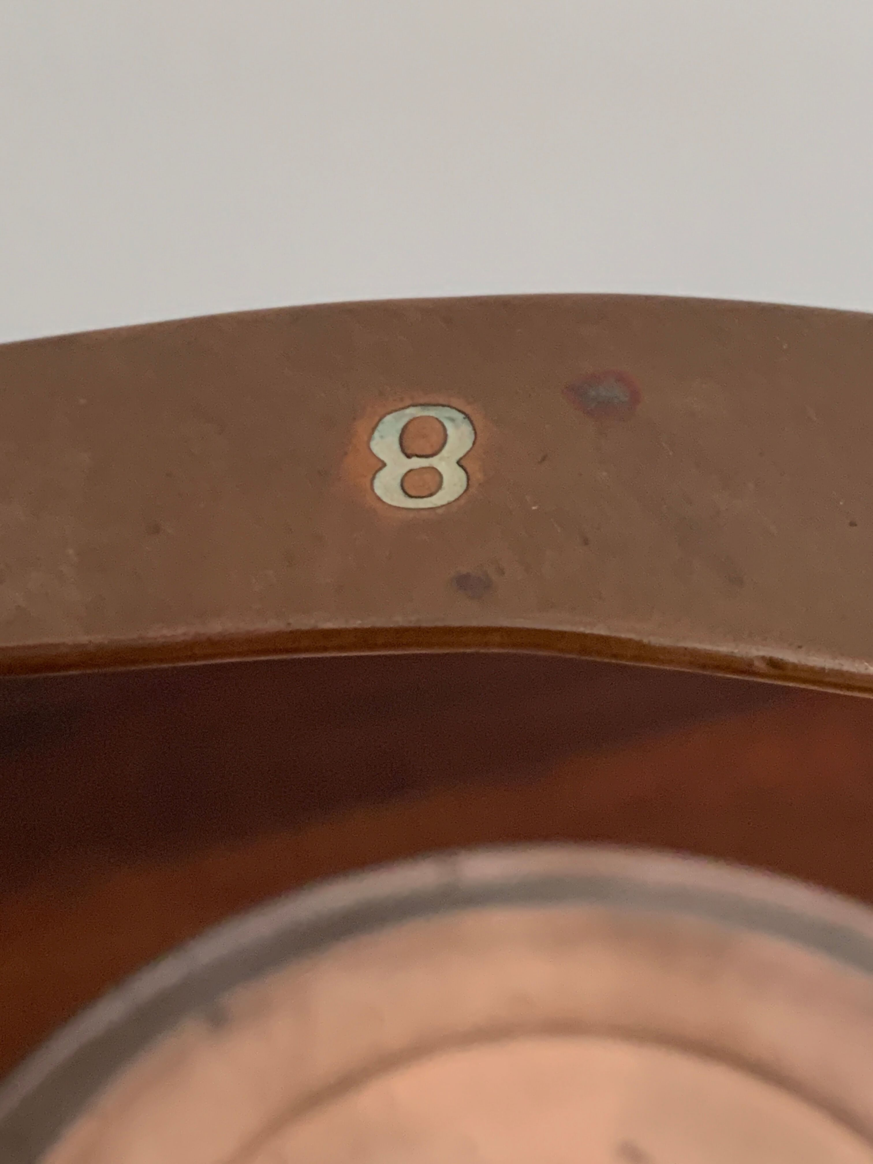 Antique copper kettle