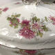 Limoges porcelain service decorated with flowers, mid XXth 57 pieces